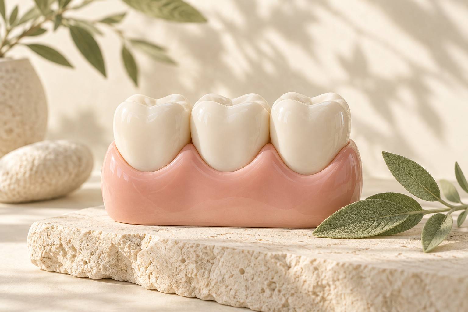 Illustration de dents et de leurs gencives