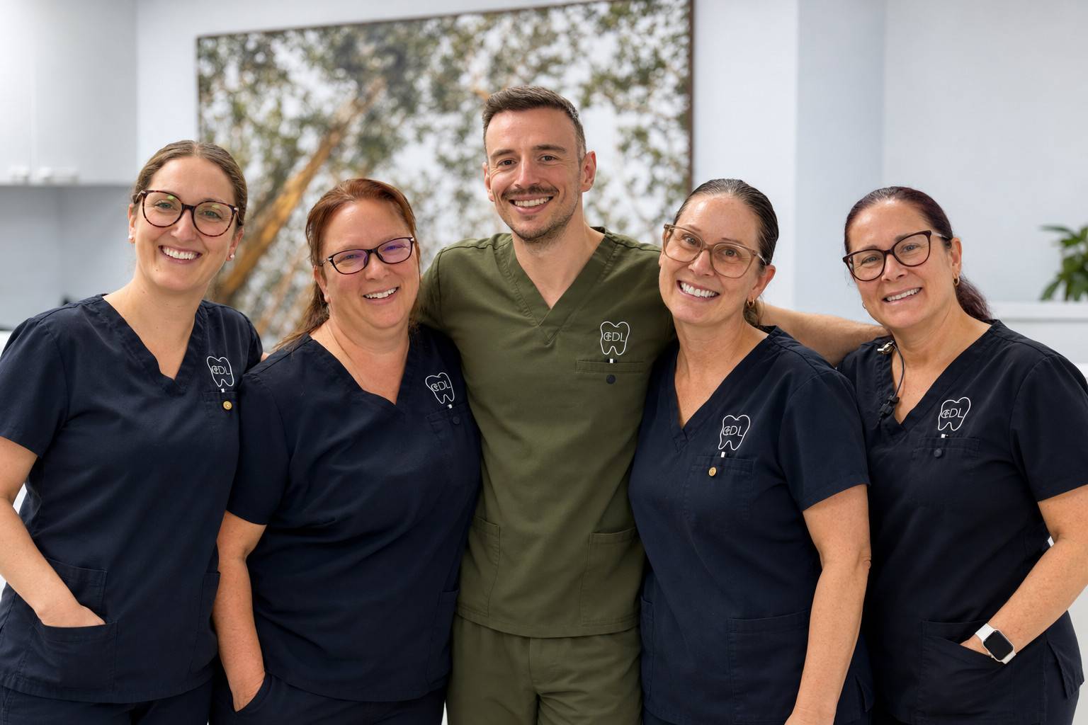Le Dr Frédéric Wils et l’équipe de la Clinique Dentaire Loretteville